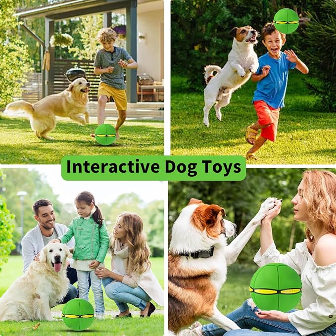 Pet Toy Flying Saucer Ball, Flying Saucer Ball Dog Toy - Image 2
