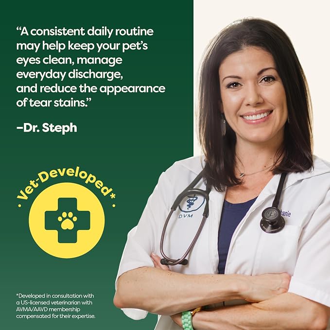 Earth Rated Vet-Developed Dog Eye Wipes, Hypoallergenic Pet Wipes - Image 3