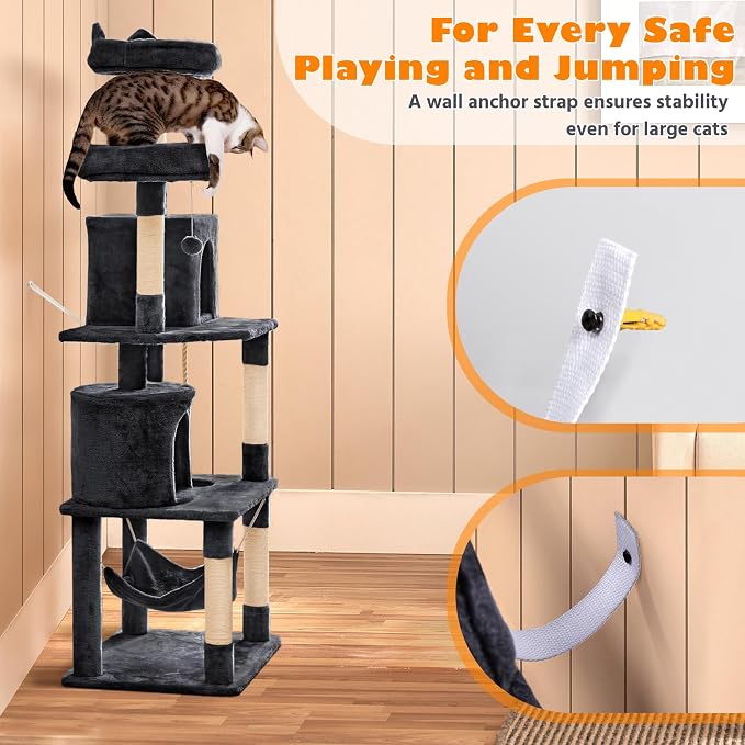 Yaheetech Cat Tree, 70.5in Climbing Tower - Image 7