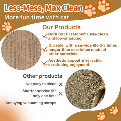 Natural Cork cat Scratch pad for Cats-cat Scratching Posts-cat scratchers for - Image 5