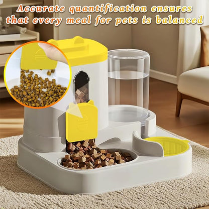 Gravity Cat Feeder and Water Dispenser, 2 in 1 Automatic Cat Feeder, 2 Pack - Image 4