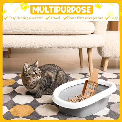 30 Pcs Disposable Cat Litter Scoops 8.3x3.3 Inch Portable Kitty Litter Scooper - Image 6