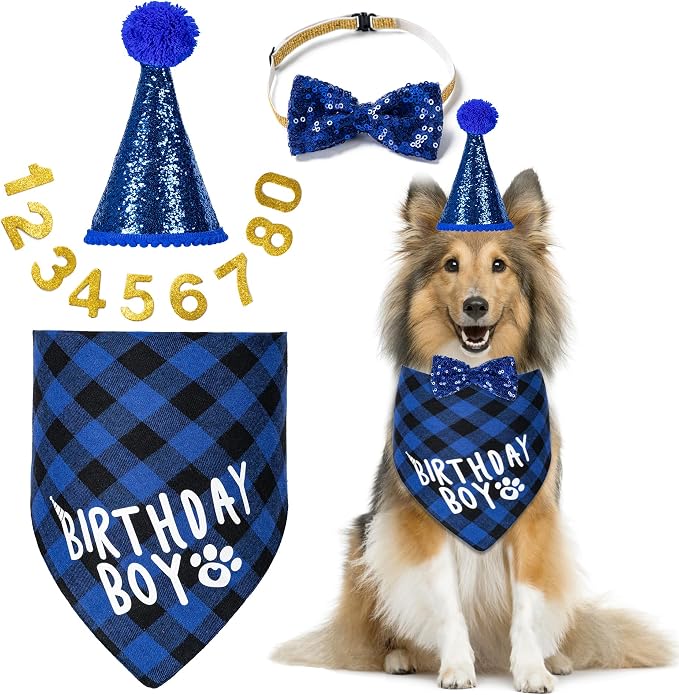 Dog Birthday Party Supplies, Dog Birthday Decorations by Hoewina