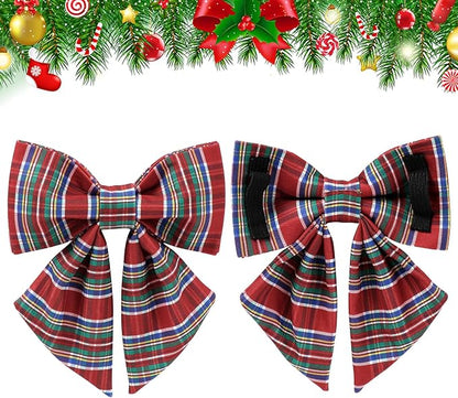 Christmas Plaid Dog Collar - Image 3