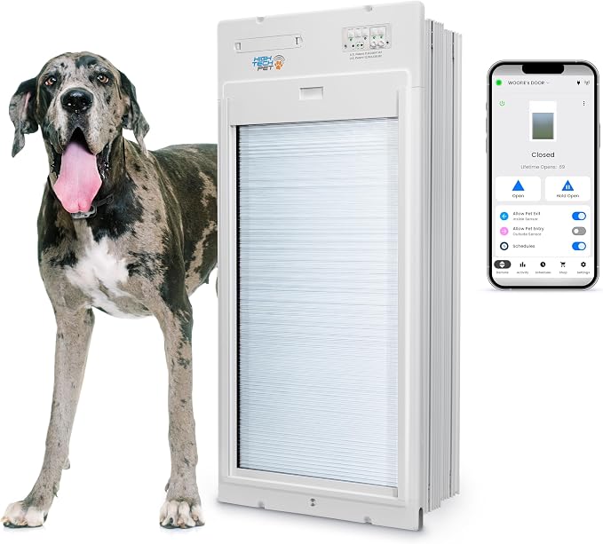 Power Pet® Automatic Roll-Up Pet Door by High Tech Pet – Motorized Vertical Door by HighTechPet