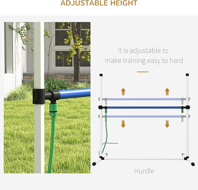 PawHut 4 Piece Dog Agility Training Equipment Set - Image 4