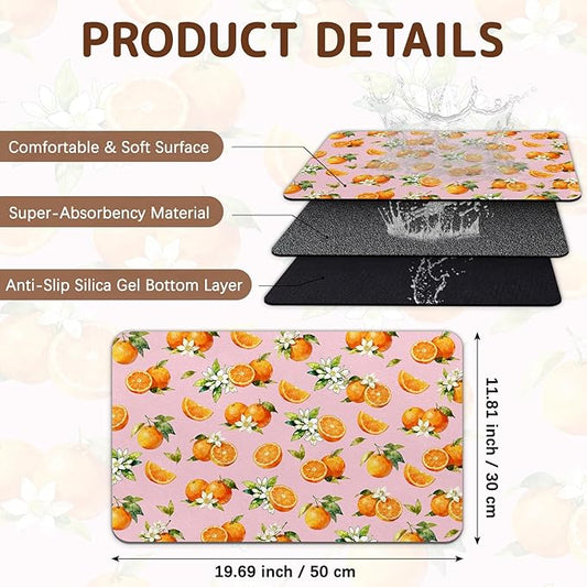 Dog Food Mat for Bowls, Absorbent Quick Dry Dog Cat Mats for Food and Water - Image 2