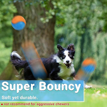 3.5in Squeaky Dog Balls Toys for Training, Dog Toys to Keep Them Busy, High - Image 7
