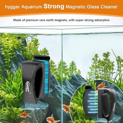hygger Aquarium Strong Magnetic Glass Cleaner, Professional Fish Tank Algae - Image 2
