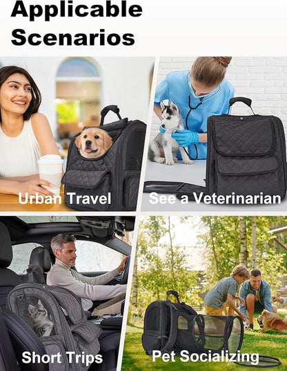 Dog Travel Backpack with Expandable Tunnel - Image 8