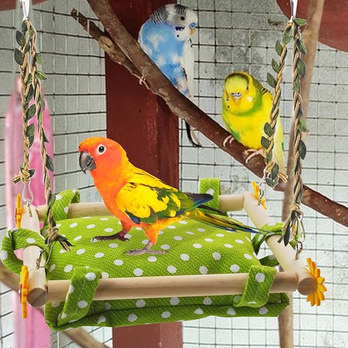 Bird Toy Climbing Hammock Nest Hanging Bird Bed - Image 6