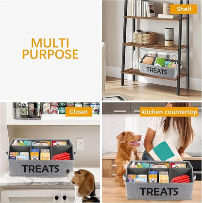 Dog Treat Container Storage Basket pet Food Storage containers Great - Image 5