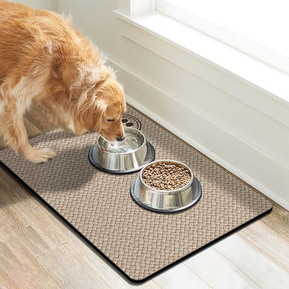 Pet Feeding Mat for Floors Waterproof Dog Mat for Food and Water Absorbent - Image 7