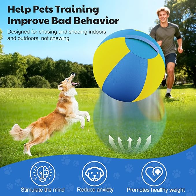 Happypaw 18'' Herding Ball for Dogs – Enhanced Chew Resistance & Heavy-Duty - Image 3