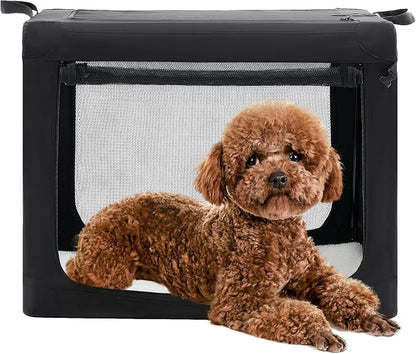 Dog Travel Crate 24 Inch, Portable Soft-Sided Travel Carriers by Relaxinsideexploreoutside