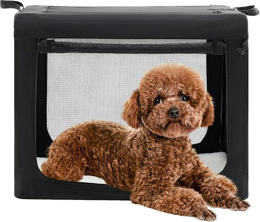 Dog Travel Crate 24 Inch, Portable Soft-Sided Travel Carriers by Relaxinsideexploreoutside