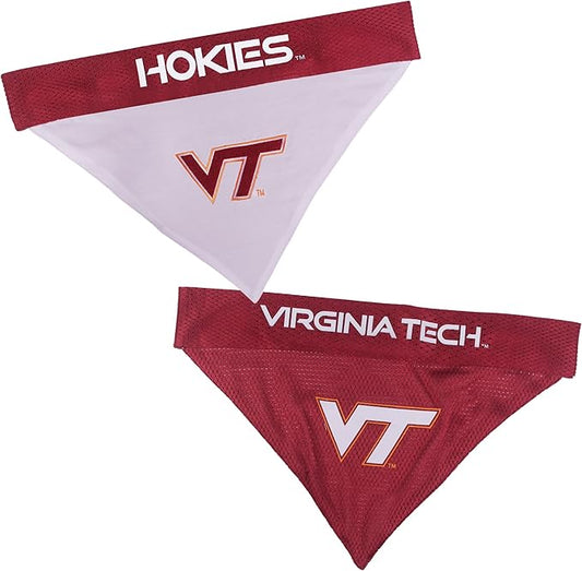 Pets First Collegiate Pet Accessories, Reversible Bandana, Virginia Tech Hokies by PETSFIRST