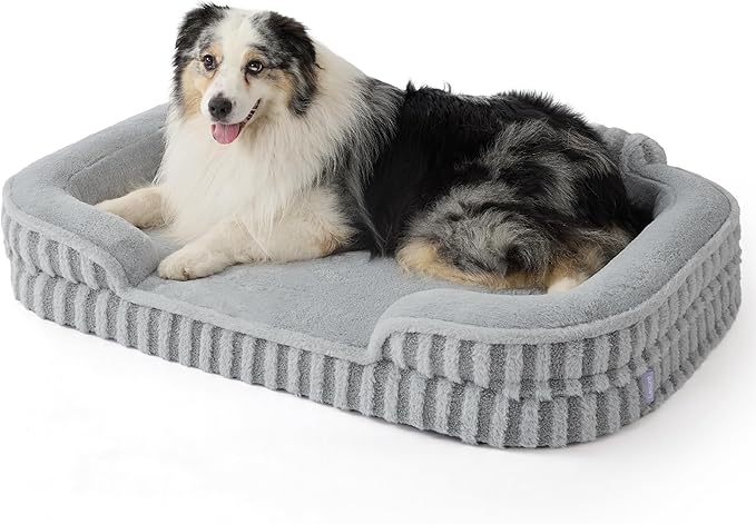LE SURE Cute Dog Beds for Extra Large Dogs, Orthopedic Waterproof XL Pet Bed by Lesure