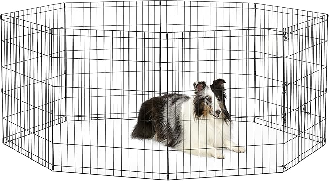 MidWest Homes for Pets Folding Metal Puppy / Dog Exercise Pen, Indoor/Outdoor by NewWorldPetProducts