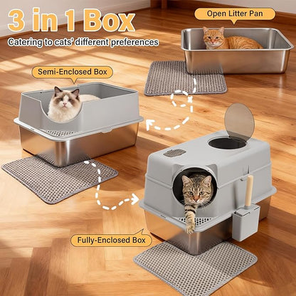Stainless Steel Litter Box - Image 3
