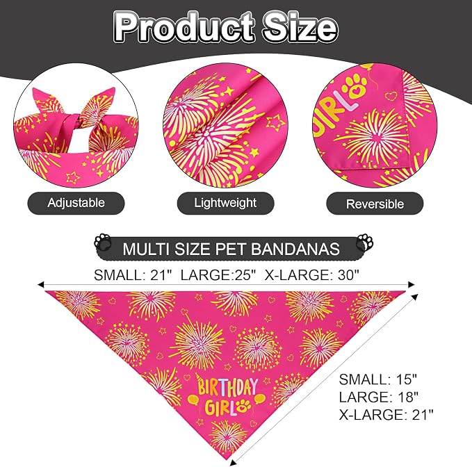 Dog Birthday Party Supplies, Rose Pink Dog Birthday Set - Image 4