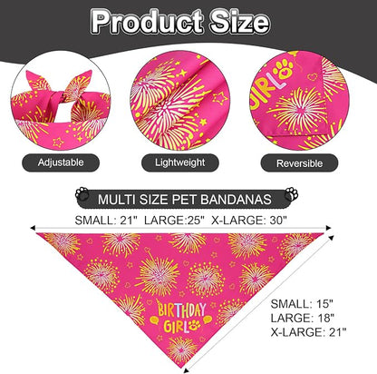 Dog Birthday Party Supplies, Rose Pink Dog Birthday Set - Image 4