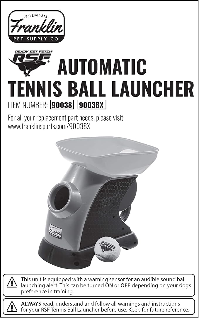Franklin Pet Supply Ready Set Fetch Automatic Tennis Ball Launcher Dog Toy - Image 10