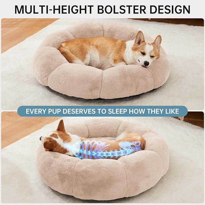 OhGeni 31 inches Calming Donut Orthopedic Dog & Cat Bed - Image 4