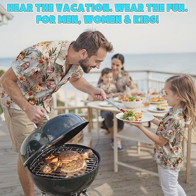 Custom Hawaiian Shirt with Face Photo Picture - Image 2