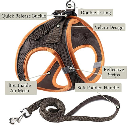 Dog Harness with Leash Set, No Pull Adjustable Reflective Step-in Puppy Pet - Image 2
