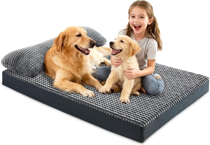 KISYYO Orthopedic XL Dog Beds for Extra Large Dogs by KISYYO