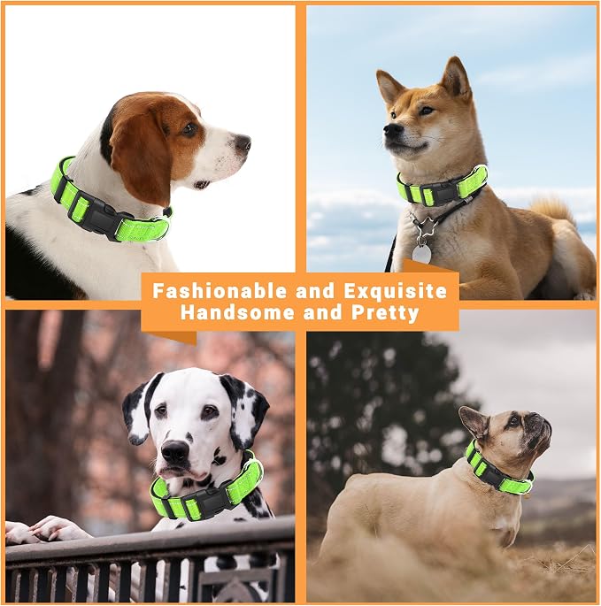 2 Pack Reflective Dog Collar - Image 5