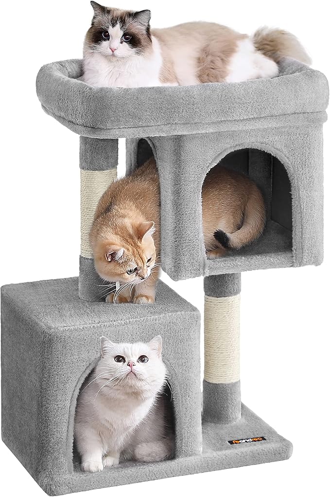Feandrea Cat Tree, 29.1-Inch Cat Tower, Plush Condo by FeandreabySONGMICSHOME