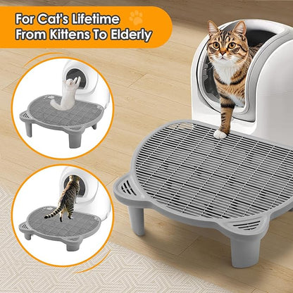 Litter Catching Step for Cat Litter Box, Litter Trap Stool for Automatic Litter - Image 6