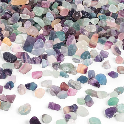 JOHOUSE Quartz Crystals, Crushed Chips Tumbled Polished Stones Assorted by JOHOUSE