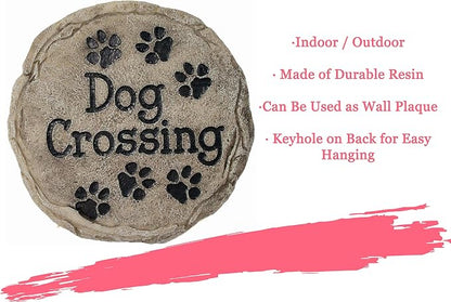 Spoontiques - Garden Décor - Dog Crossing Stepping Stone - Decorative Stone - Image 6