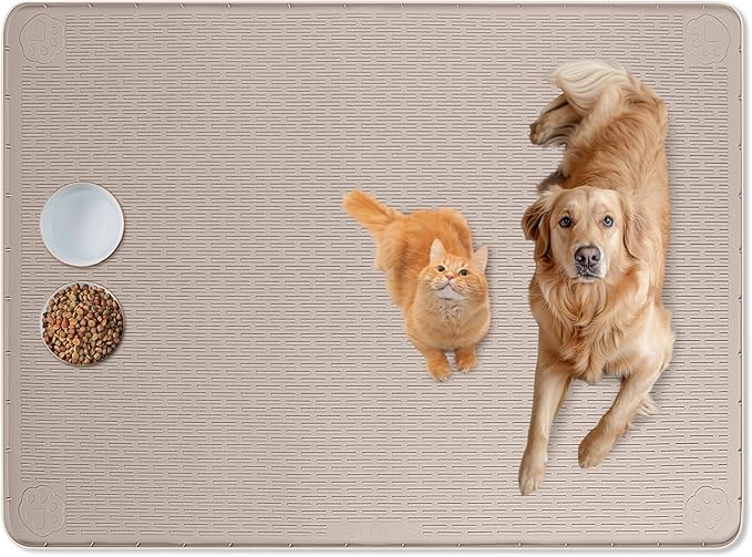 Cat Food Mat, Floor Protection by Bartuke