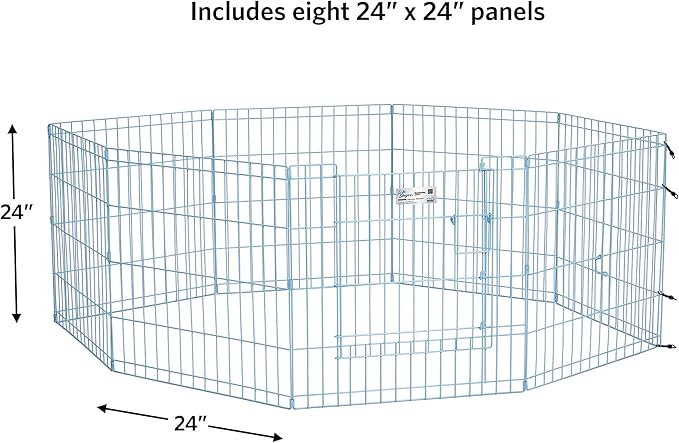 MidWest Homes for Pets Folding Metal Puppy / Dog Exercise Pen, Indoor/Outdoor - Image 4