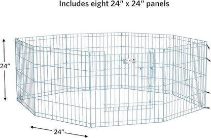 MidWest Homes for Pets Folding Metal Puppy / Dog Exercise Pen, Indoor/Outdoor - Image 4