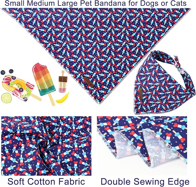 4th of July Dog Bandana, Patriotic Bandana - Image 2