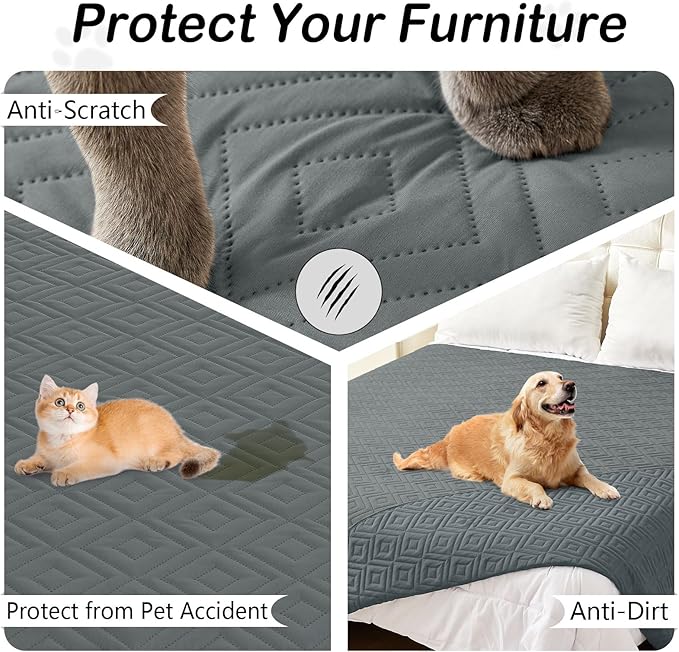hyha Waterproof Dog Blanket, Soft Dog Bed Cover Pet Blankets, Waterproof Sofa - Image 3