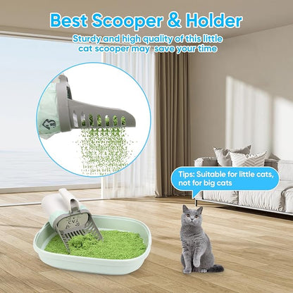 MYPIN Cat Litter Scooper with Holder, Upgraded Cat Litter Shovel with Bags - Image 7