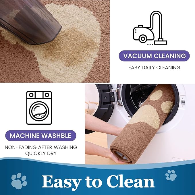 Buganda Dog Door Mat for Muddy Paws, Absorbent Dirt Trapper Washable Indoor - Image 7