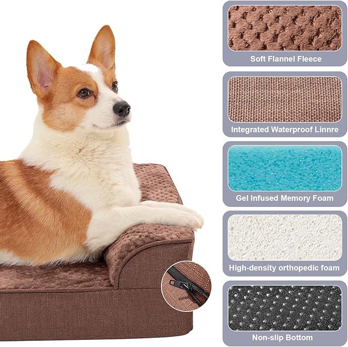 Orthopedic Dog Beds for Large Dogs, Memory Foam Dog Beds Large Sized Dogs - Image 3