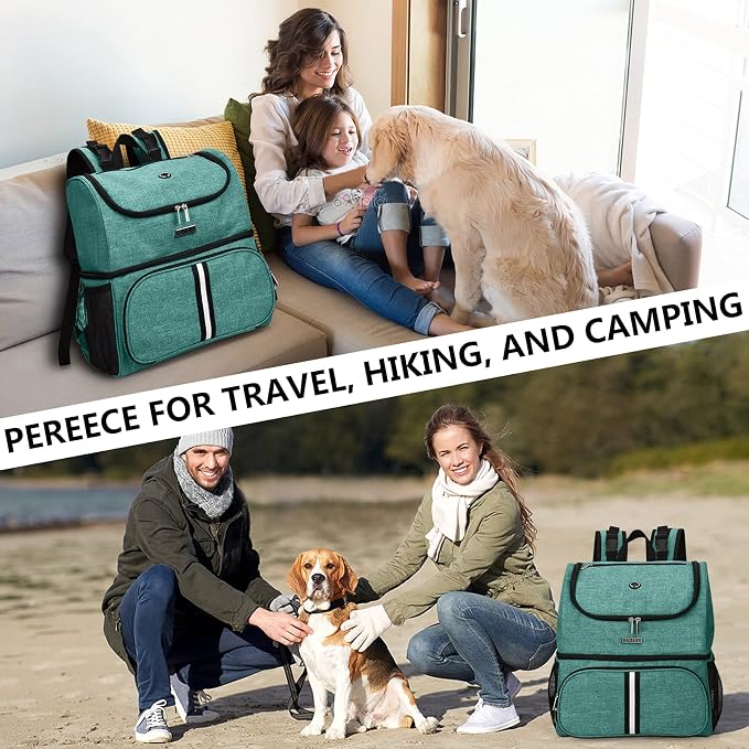 BAGLHER Pet Travel Bag, Double-Layer Pet Supplies Backpack, Pet Travel Backpack - Image 7