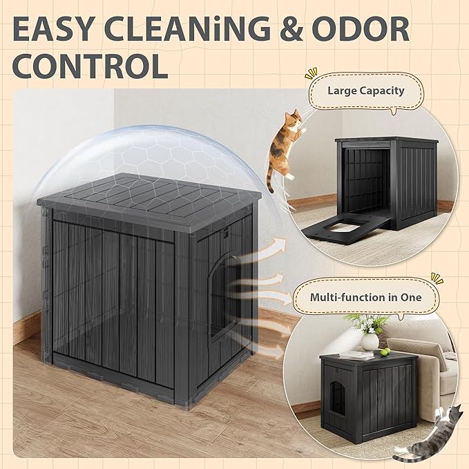 Cat Litter Box Enclosure, Hidden Litter Box - Image 2