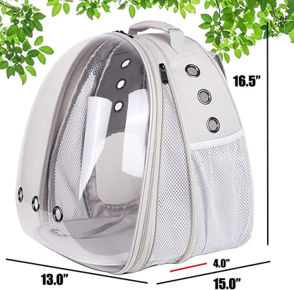 Front Expandable Cat Backpack, Fit up to 20 lbs, Space Capsule Bubble Window - Image 2