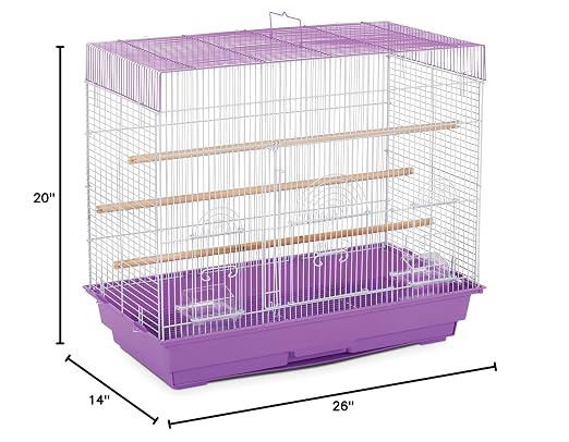 Prevue Pet Products SP1804-3 Flight Cage, Lilac/White - Image 4