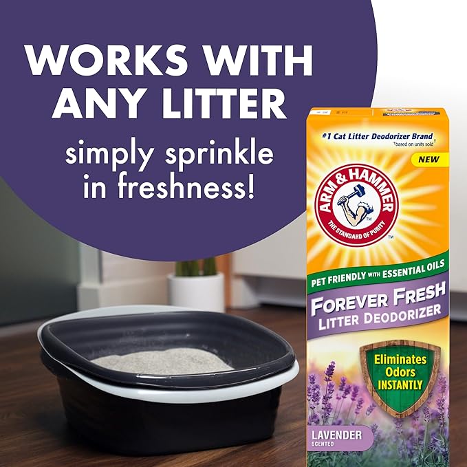 Arm & Hammer Forever Fresh Cat Litter Deodorizer, Wild Lavender, Essential Oils - Image 5