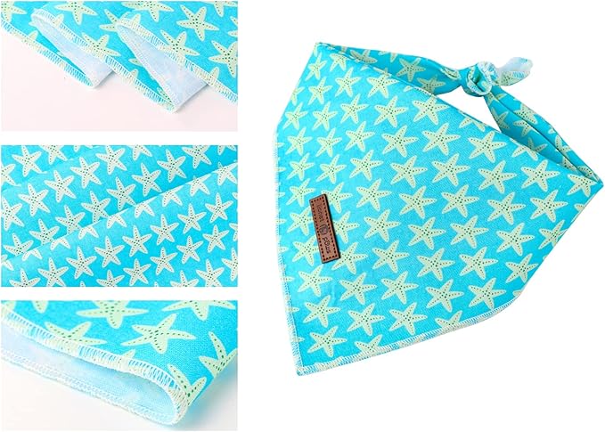 lionet paws Summer Dog Bandana Starfish - Image 3